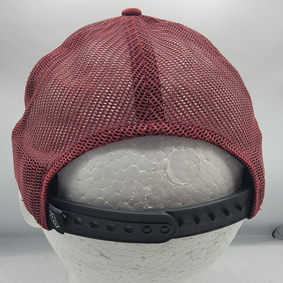 Fox Racing Repented Adults Dark Red Trucker Hat Breathable Adjustable Comfort - Picture 3 of 10